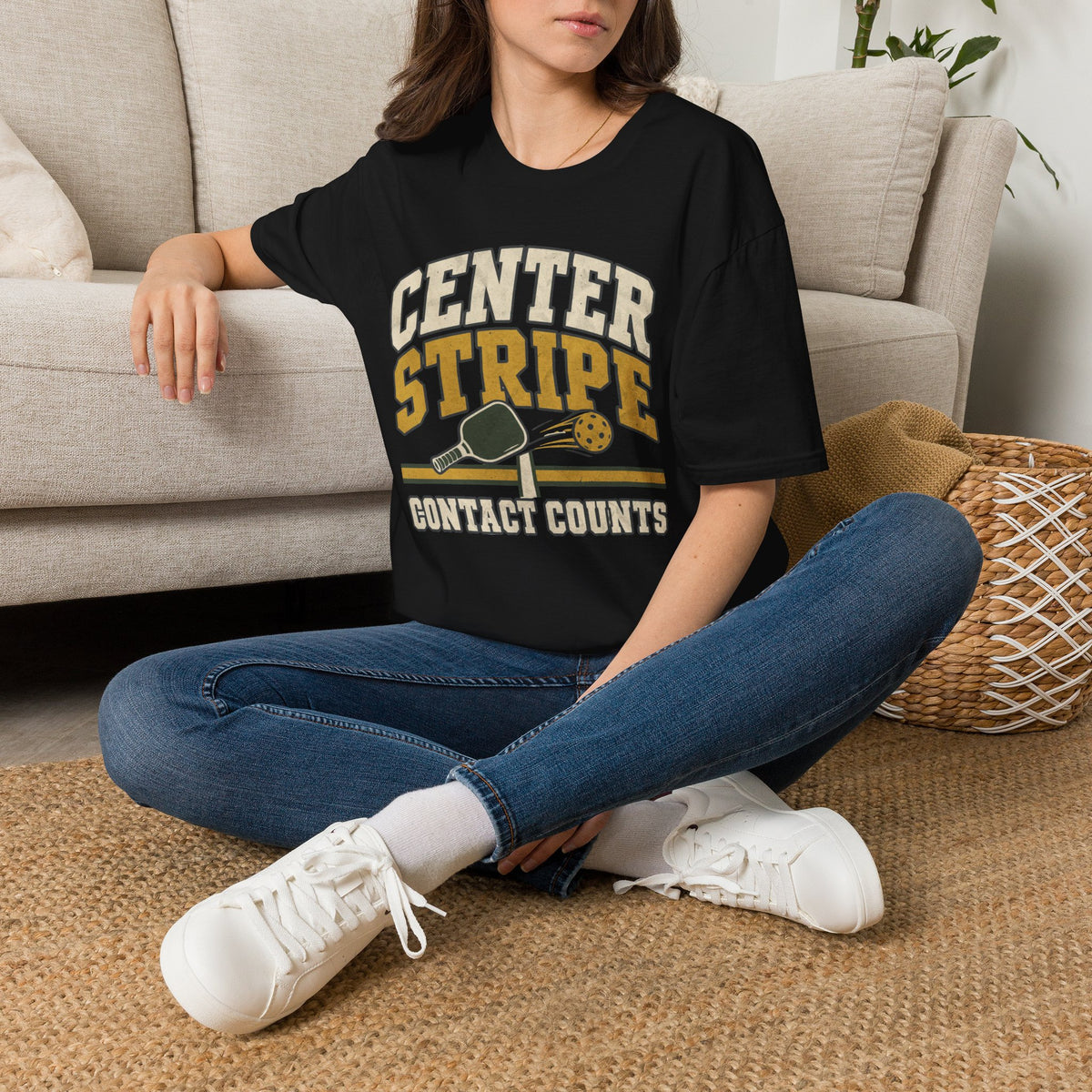 Center Stripe Pickleball T-Shirt
