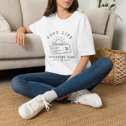 Soft Life Boarding Pass T‑Shirt