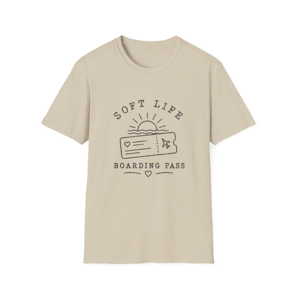 Soft Life Boarding Pass T‑Shirt