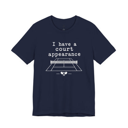 Court Appearance Tennis T‑Shirt