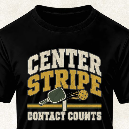 Center Stripe Pickleball T-Shirt