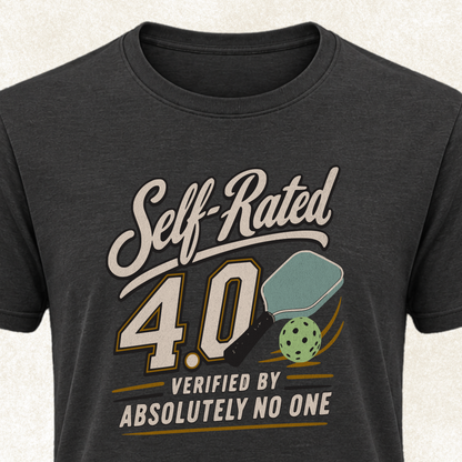 Self-Rated 4.0 Pickleball Tee