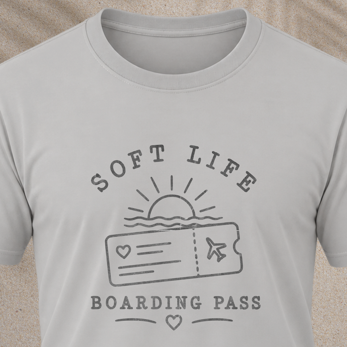 Soft Life Boarding Pass T‑Shirt