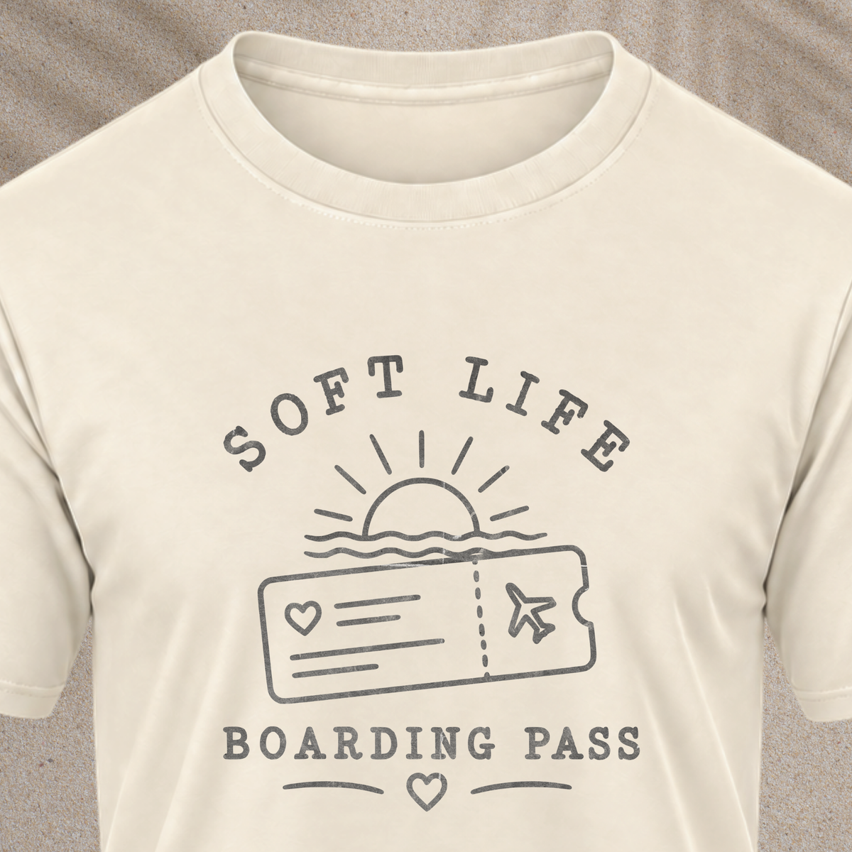 Soft Life Boarding Pass T‑Shirt