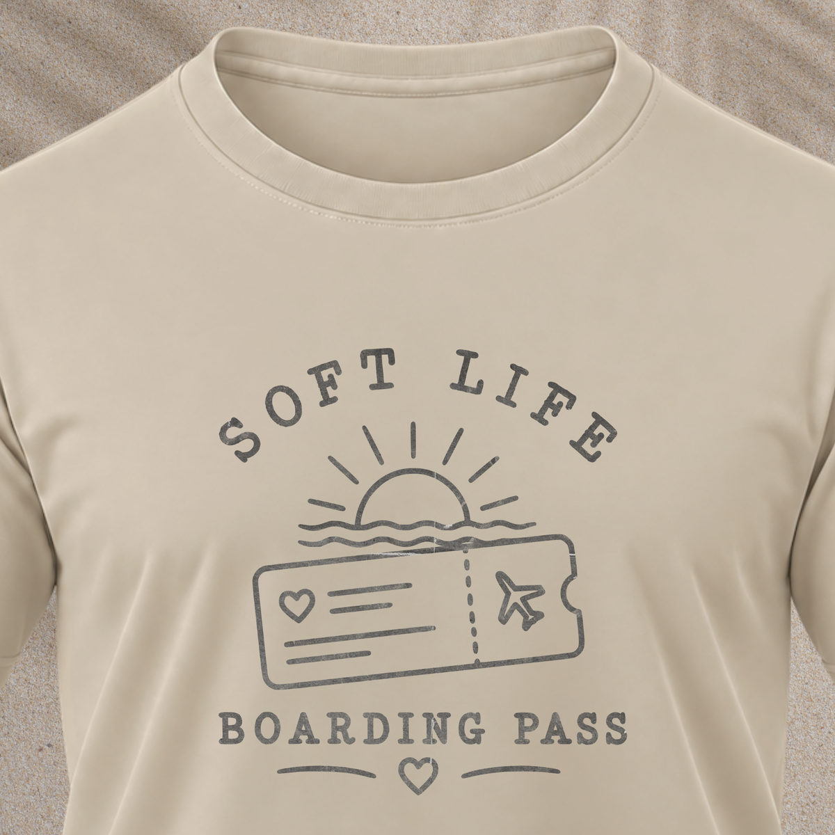Soft Life Boarding Pass T‑Shirt