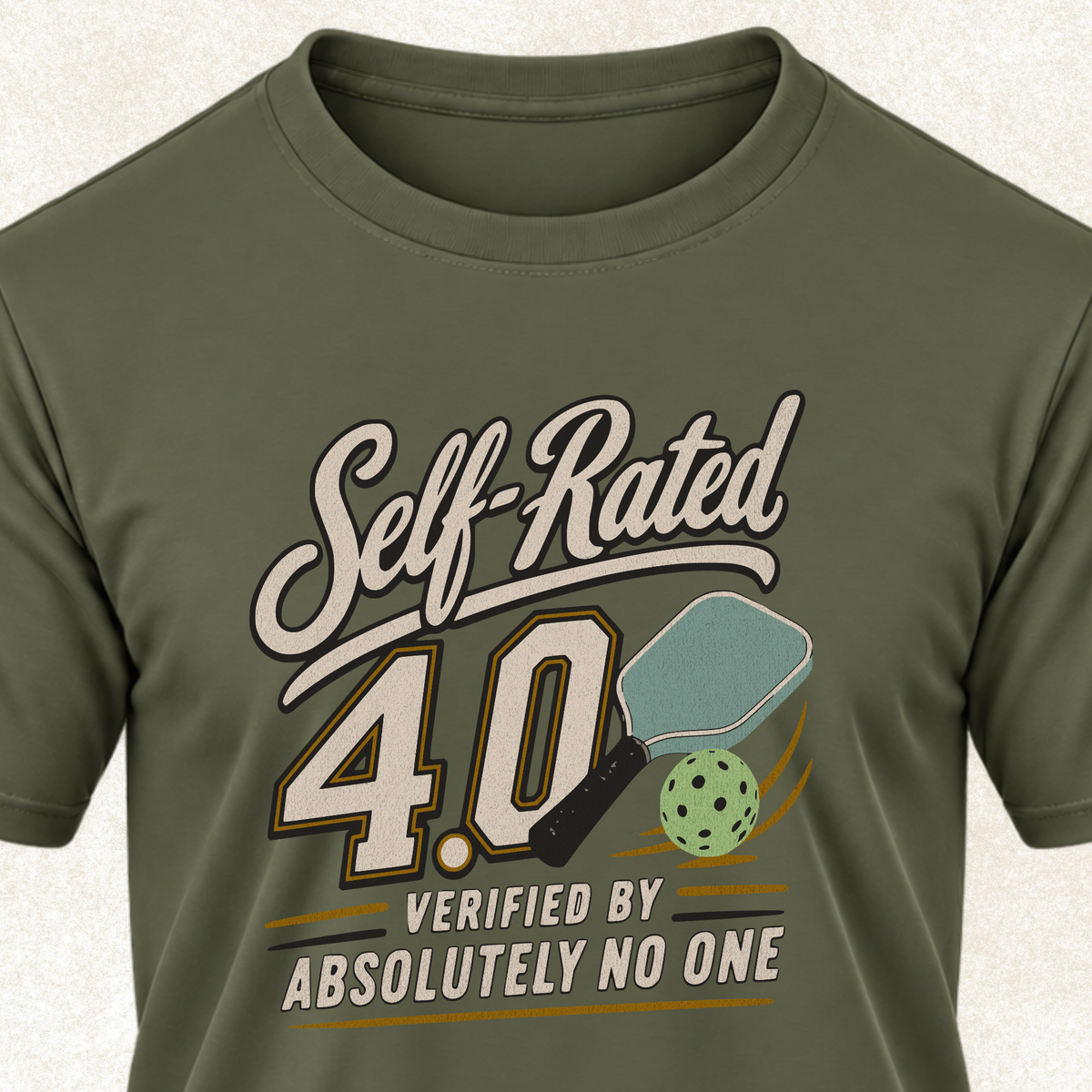 Self-Rated 4.0 Pickleball Tee