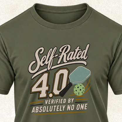 Self-Rated 4.0 Pickleball Tee